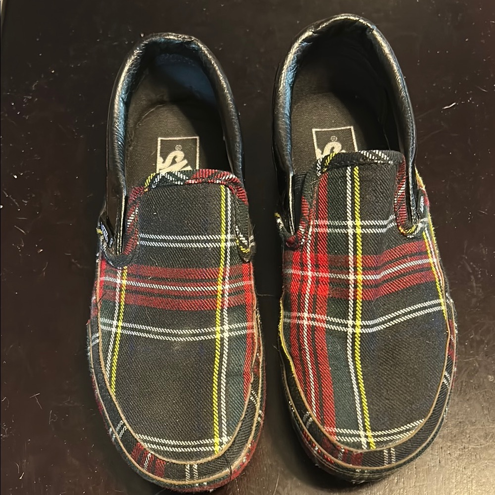 Vans Red and Yellow Athletic Slip-On Shoes